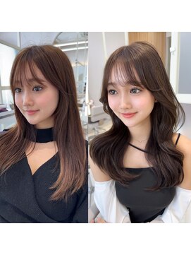 アフロートリノ(AFLOAT Leino) 大人可愛い韓国ヘア　レイヤーカット　似合わせ顔まわり　#