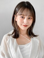 レクタ(RECTA)&nbsp;黒髪ミディアムオリーブアッシュグレーベージュインナーカラー4