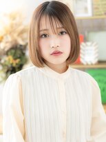 カバーヘアアンドスパ ブリス 浦和西口店(COVER HAIR & SPA bliss) ツヤ髪シルキーベージュ切りっぱなしボブa浦和20代30代40代