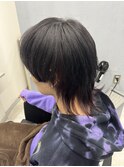 .men's wolf cut×inner color.