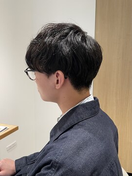 ソイクフ 四条大宮店(SOY-KUFU) 【soy-kufu】MEN'S HAIRアッシュブラックマッシュパーマ