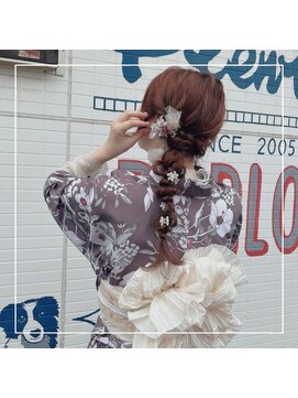 バサラ 渋谷店(VASARA) サイド編みおろしスタイル/着物