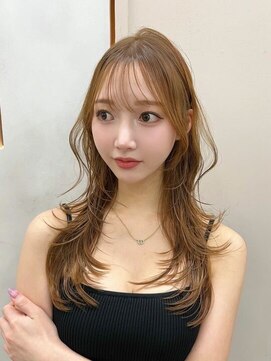 ジーナ 難波(Zina) 髪質改善＊オレンジベージュ似合わせカット＊美髪【Zina難波】