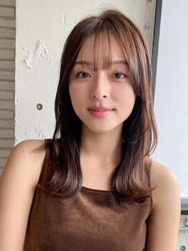 エトラ 渋谷店(etora) 前髪 ネビージュ ボブルフ 黒髪 ワンレン 小顔 "