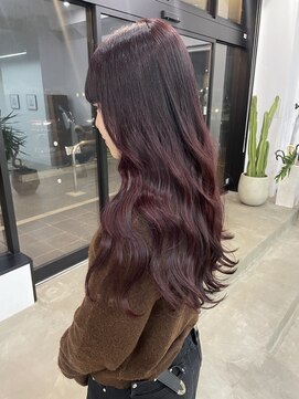 ノートエートル 西金沢(Nought etre) 10代20代ボルドーカラーレッドカラーワインレッド艶髪韓国