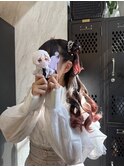 ライブ前ヘアセット/ハーフくらげアレンジ/ハーフツイン