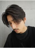 原宿フェザーパーマ毛流れセンターパートフェザーショート30代　