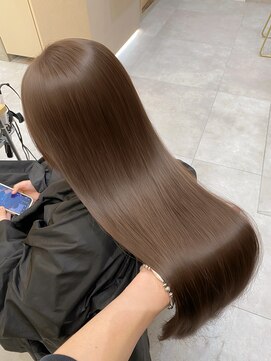 ジーナ 新宿(Zina) ブリーチなしカラー/透明感カラー/グレージュ/ベージュ/韓国ヘア