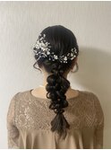 洋装パーティーヘアセット