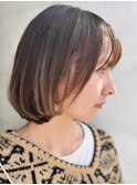 マッシュボブ/ベージュ/