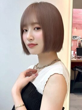 ノイズ キョウト(NOISM Kyoto) 大人可愛い20代30代40代小顔ワンサイドショートボブ丸み前下がり
