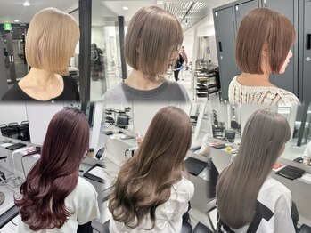 ラヴィズム 松崎店(LUVISM)の写真/透明感＆抜け感◎理想の髪色はダブルカラーで♪韓国/ダブルカラー/松崎/縮毛/ブリーチ/学割/レイヤー/ボブ