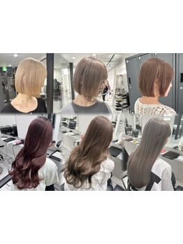 透明感＆抜け感◎理想の髪色はダブルカラーで♪韓国/ダブルカラー/小新/縮毛/ブリーチ/学割/レイヤー/ボブ