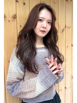 ブゾン(buZon) 【buzon】ゆるウェーブ×艶感モカブラウン