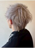 メンズハイトーンカラー/マッシュウルフ