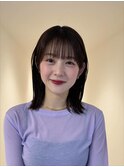 レイヤーボブ/オリーブベージュ/結べるボブ