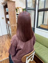 ユイマァル 倉敷店(YUIMARL) ツヤ髪20代30代40代ブリーチ柔らかピンクラベンダー