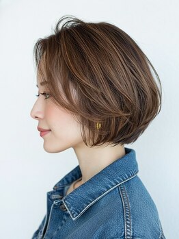 サンタフェ 日進岩崎店(Santa'Fe)の写真/【白髪ぼかし/髪質改善】大人女性のエイジングのお悩みに寄り添い一緒に解決！クセを活かした髪型に♪