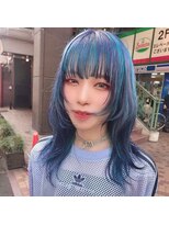 インク 渋谷(INK.)&nbsp;ミルクティーブロンドニュアンスウルフワンホンレイヤー渋谷