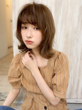 マリアバイアフロート(Maria by AFLOAT) 【添田】束感無造作ミディ 外ハネボブディ 小顔カット