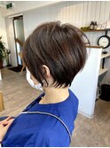 お手入れ楽々☆耳かけ束感ショートスタイル