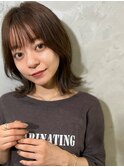 【ERI】小顔カット艶髪アッシュオリーブベージュ外ハネボブディ