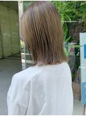 赤み消しピスタチオグレージュ*ボブ*ヘルシースタイル*心斎橋