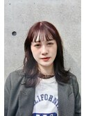 ピンクブラウンヘルシースタイルふんわりカール小顔☆