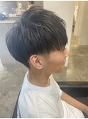 メンズマッシュパーマ波巻きスパイラルパーマ