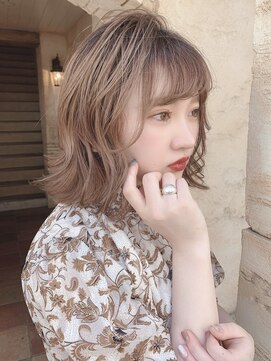 ニスル センター南店(NISURU） 似合わせカット/大人ガーリー/ダークアッシュ/着物/センター南