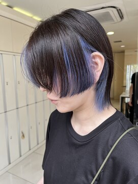 シエル バイ ケンジ 登戸 生田(CIEL by KENJE) ★くびレイヤーエモージュ前髪マチルダボブインナーグレージュ