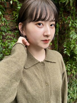 キコ 天神大名西通り店(kico) kico☆カーキベージュ×アッシュオリーブ×前髪パーマ