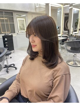 ロンドアヴァントゥス 池袋(Lond aventus) 韓国レイヤー/韓国風/ボブ/髪質改善/黒髪/ブリーチなし〔池袋〕