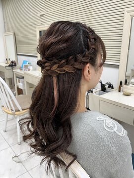 リサ 恵比寿(risa.) ハーフアップ