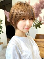 ビュートヨナカ(VIEW TOYONAKA)&nbsp;マッシュショート/ハイライト/白髪ぼかし/ベージュカラー