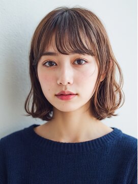 クラン 横浜(Clanc) くびれヘア ハイライトカラー アプリコットオレンジ 夏