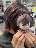 にじさんじ 佐伯イッテツ ウルフカット ブラウン ラベンダー