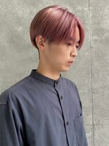 メンズサロン トレヘアー 京都烏丸店(tRe hair)&nbsp;シャドウパーマ　ブルーカラー　刈り上げショート　ダブルカラー