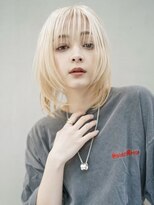 ギークス(GEEKS)&nbsp;【GEEKS渋谷】ホワイトブリーチ/ブロンドベージュ/ウルフ/冬ヘア