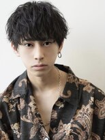 ネクスト 渋谷(NEXT)&nbsp;MEN’S HAIR/ブルーブラック/フェザーパーマ/渋谷ア