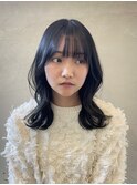 黒髪　地毛風カラー　暗髪カラー
