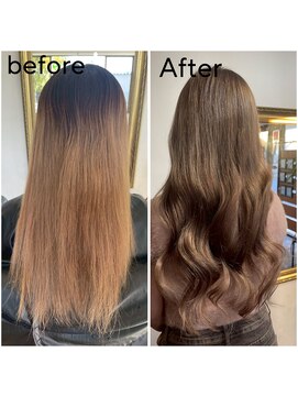 エクステンション キュー(extension Q) プルエクステ/ダイヤモンド毛質52cm(長さおへそ位)80本