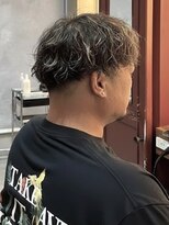 アンティカザサロン(antiqua THE SALON) 刈り上げ ツーブロック メンズショート ハイライト メッシュ