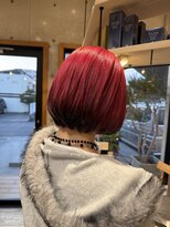 ヘアメイク ゼロ(0)&nbsp;レッド×ブラック