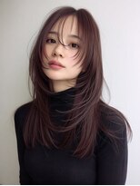 レリーアンテ 大阪梅田(Rely ante)&nbsp;レイヤーカット　アッシュベージュ　髪質改善