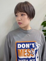 アクシス ナゴヤ(AXIS NAGOYA)&nbsp;ミルクティーブロンド/ダークブルー/デジタルパーマ/名古屋/名駅