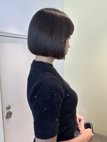 ロジェ(loje)&nbsp;20代30代40代　ダークブラウン/切りっぱなしボブ