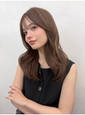 ミディアムレイヤー×チョコレートブラウン