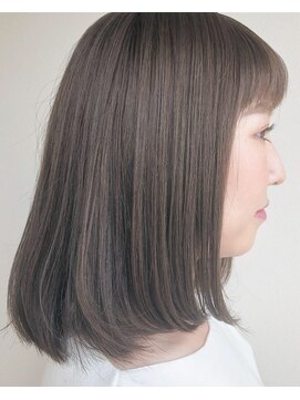アオヘアーガーデン(ao hair garden) 【ao hair garden】ナチュラルロブ×オリーブグレージュ