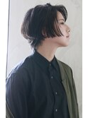 切りっぱなしハンサムショート